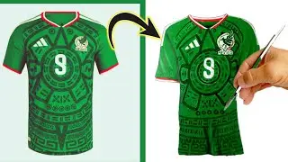 Dibujo la camiseta de la selección de MEXICO mundial 2026 🇲🇽✏️⚽