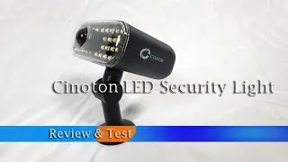 Cinoton LED Security Light Unbox, Review, and Install