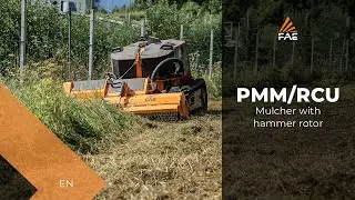 The FAE PMM/RCU75 mulcher with hammer rotor for the FAE RCU75 remote controlled tracked carrier