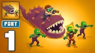 Apocalypse Worm: Zombie Strike - Gameplay Walkthrough Part 1 - Devour Zombies Grow (iOS, Android)