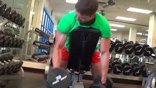 Occluded Prone DB Curls - Pro Vegan Bodybuilder Ivan Blazquez