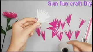 How to make Flowers paper.Hands Made.DIY FLOWER 🌺 