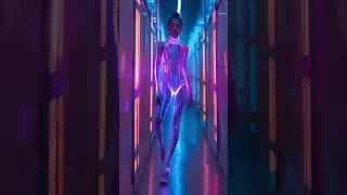 Darkest Fox AI Fashion Show 01 &bull; Futuristic Elegance 🚀✨