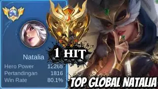 1 HIT TOP GLOBAL NATALIA MUSUH UDAH PASTI NYERAH LIAT NATALIA GINI_Gamplay Mobile Lagend
