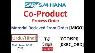 SAP-CO-CPO-05 - Material Received (GRN) Process Order | CO-Product | [MIGO] [COOISPI] - Urdu/Hindi
