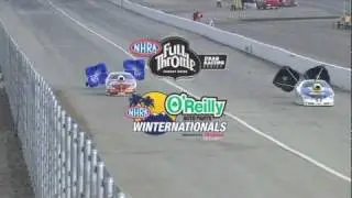 Jason Line qualifies No. 1 at the O'Reilly NHRA Winternationals.