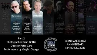 Brian Griffin, Peter Care, and Vaughn George Depeche Mode Global Fan Group Drink & Chat Anniversary