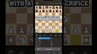 A perfect checkmate with a queen sacrifice ♟️83