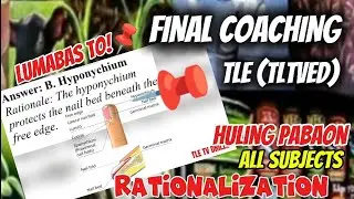PABAON (FINAL COACHING) TLE TLTVEd LET Actual Board Exam Drills September 2025| P2 MAJOR REVAMP TLE