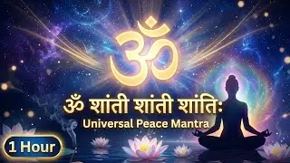 1 Hour | ॐ शांती शांती शांतिः | Universal Peace Mantra | Calm Mind #ShantiMantra #PeaceMan