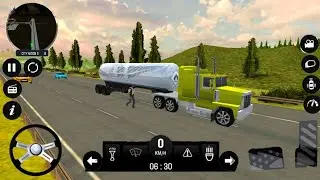 Oil Tanker Driving Truck Games Offroad oil tanker truck simulator. Deliver fuel Android Gameplay