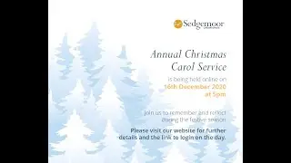 Sedgemoor Crematorium Annual Christmas Carol Service 2020