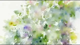 Floral Watercolour TV Screensaver &ndash; TV Wallpaper &ndash; 1 Hour &ndash; No Music, No Sound