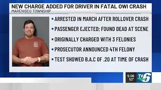 UPDATE: Driver in fatal Marenisco Twp crash faces additional charge