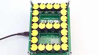 Flipo 7-Segment Flip-disc Display  - prototype