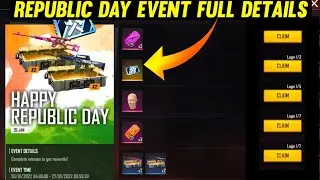 Free fire new happy republic day event full details ||
