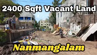 2400 Sqft Vacant Land Sale in Nanmangalam |  Chennai Bank Auction