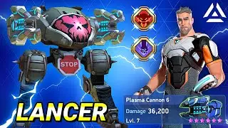 Lancer with Plasma Cannon 6 - Godlike Nemesis - Mech Arena