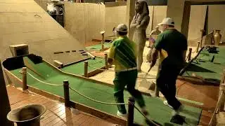 The double ace at Mega Mini Golf with Josh Mars on hole 9