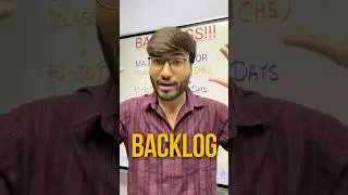 😱100% Proven Method to Cover BACKLOGS!! #jee #motivation