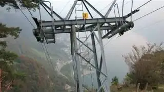 Luftseilbahn Flüelen - Oberaxen Talfahrt - cable car Switzerland