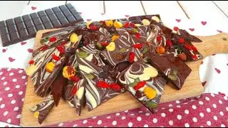 Marbled chocolate: a fast and tasty recipe