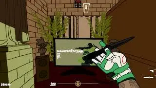 cs2 rotoscope animation - skeleton knife default animations - now in full hd!