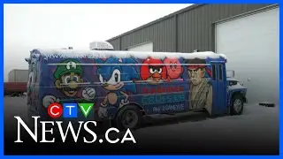 Saskatoon gamers convert bus to rolling entertainment venue