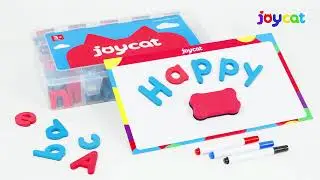 JoyCat Classroom Magnetic Alphabet Letters Kit 🧲 178 PCS with Double-Sided Board | Spelling Set