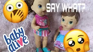 BABY ALIVE SAYING BAD WORDS??? WHAT IS SUMMER SAYING??? Barbie tries to help.
