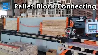 Fully Automatic Wood Pallet Block Connecting Machine Before Wood Pallet Nailing Process