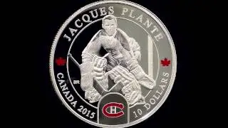 1/2 Fine Silver Coin - NHL's Original 6 Goalies: Jacque Plante