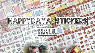 Happydaya stickers haul | Planner Sticker | Philippines