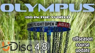 Поле для диск-гольфа OLYMPUS // ПОЛНЫЙ ОБЗОР с новыми ти и скамейками!!