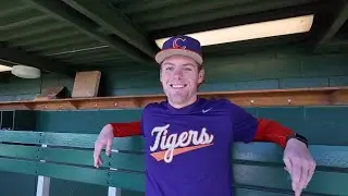 Clemson pitcher Drew Titsworth press conference, teams first spring training