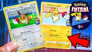 Pokemon Pikachu & Eevee On The Ball Promo FA England Futsal Cards! (GAME UK EXCLUSIVE)