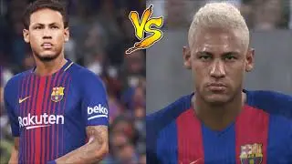 PES 2018 vs PES 2017 Player Faces Graphics and Stadiums Comparison