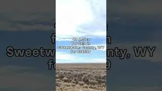 40 acres in Wyoming for $24,999 #foryou #realestate #land #shorts #property #viral #trending