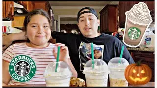Trying Starbucks Fall Drinks 2020 / Spooky Season menu