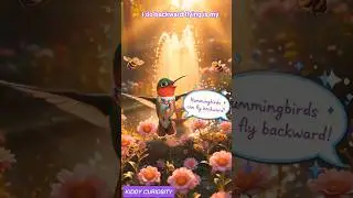 Hummingbirds can fly backwards? #shorts #youtubeshorts #explore #science #education