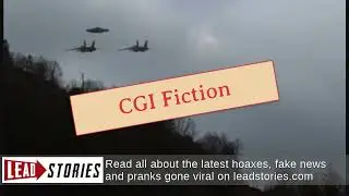 Fact Check: Video Of UFO Escorted By 2 Jets Is NOT Real -- CGI Effects For Entertainment