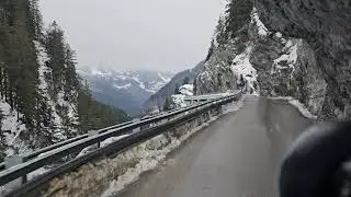 descente de Champagny en Vanoise le haut/bas en bus