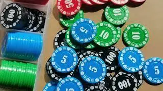 Amazon's Choice: Lynkaye 100 Plastic 100 Poker Chip Set with Storage Box for Texas Poker Night