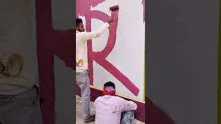 ✨wall painting ✨🏡🖌️🌿😄✅ #colors #wall #homedecor #art #painting #viral 🙏