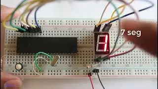 7 segment display interfacing with microcontroller use Mikro C compiler Part 9