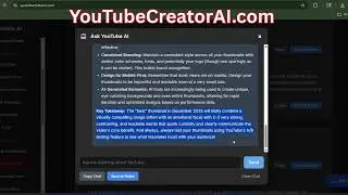 YouTube Thumbnail Trends: (Ask YouTube Creator AI)