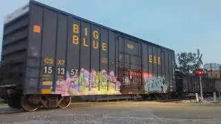 2 engine multi car train 