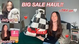 Sale Haul! + TRY- ON 🎀NEW Yorker, Sephora, Jellycats,Motel Rocks,)