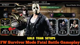 #1 | FW Survivor Mode Fatal Battle Gameplay | MK Mobile