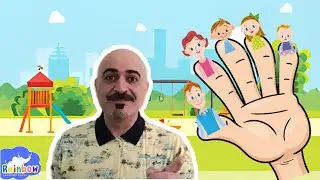 Finger Family song - Daddy finger with Rainbow | Nursery rhymes | Learn English kids